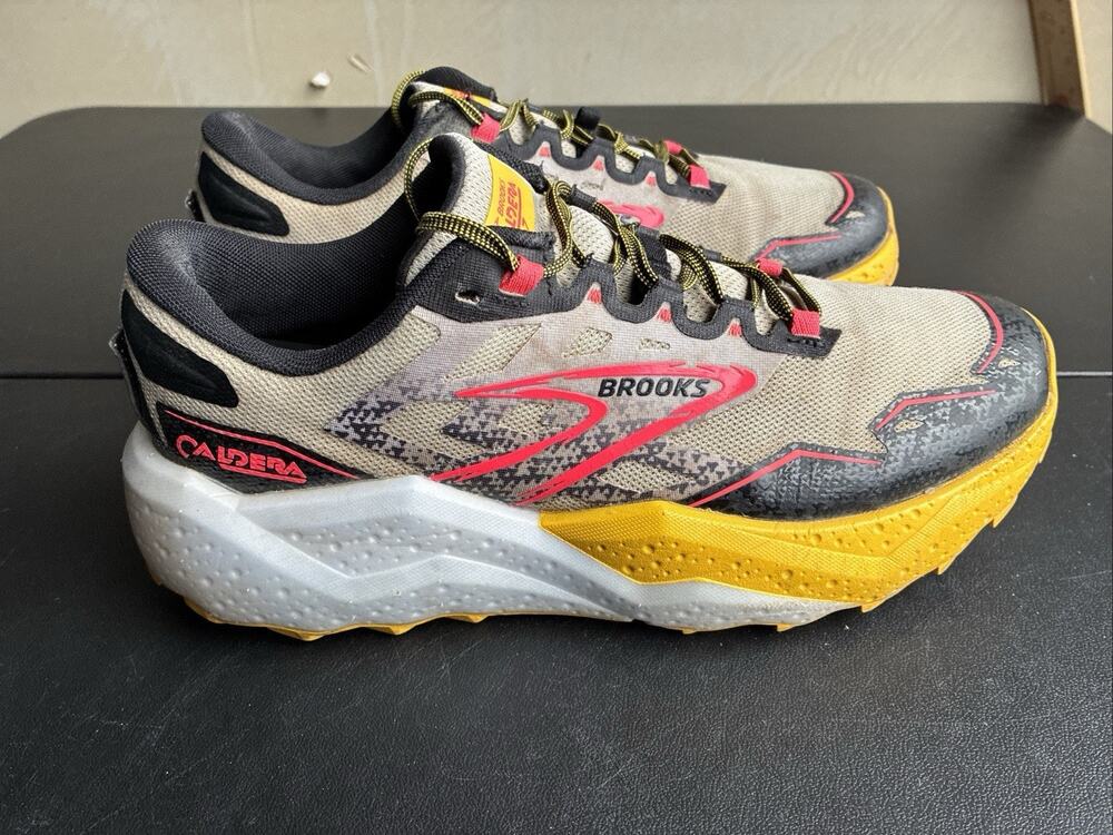 Brooks Caldera 7 Womens Sz 11 Running Trail Shoes Lunar 1204041B Yellow Black